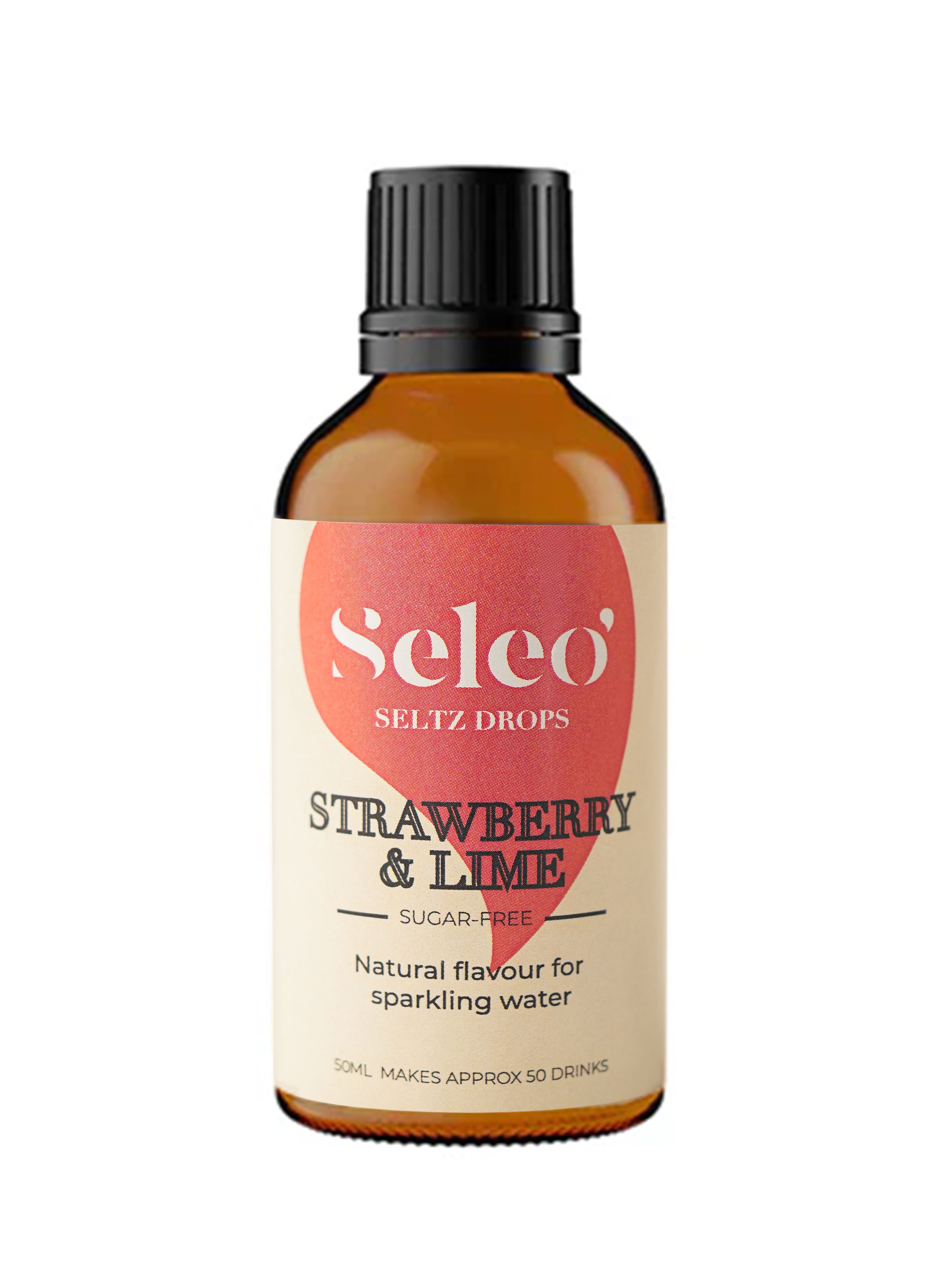 Strawberry & lime Seltz drops