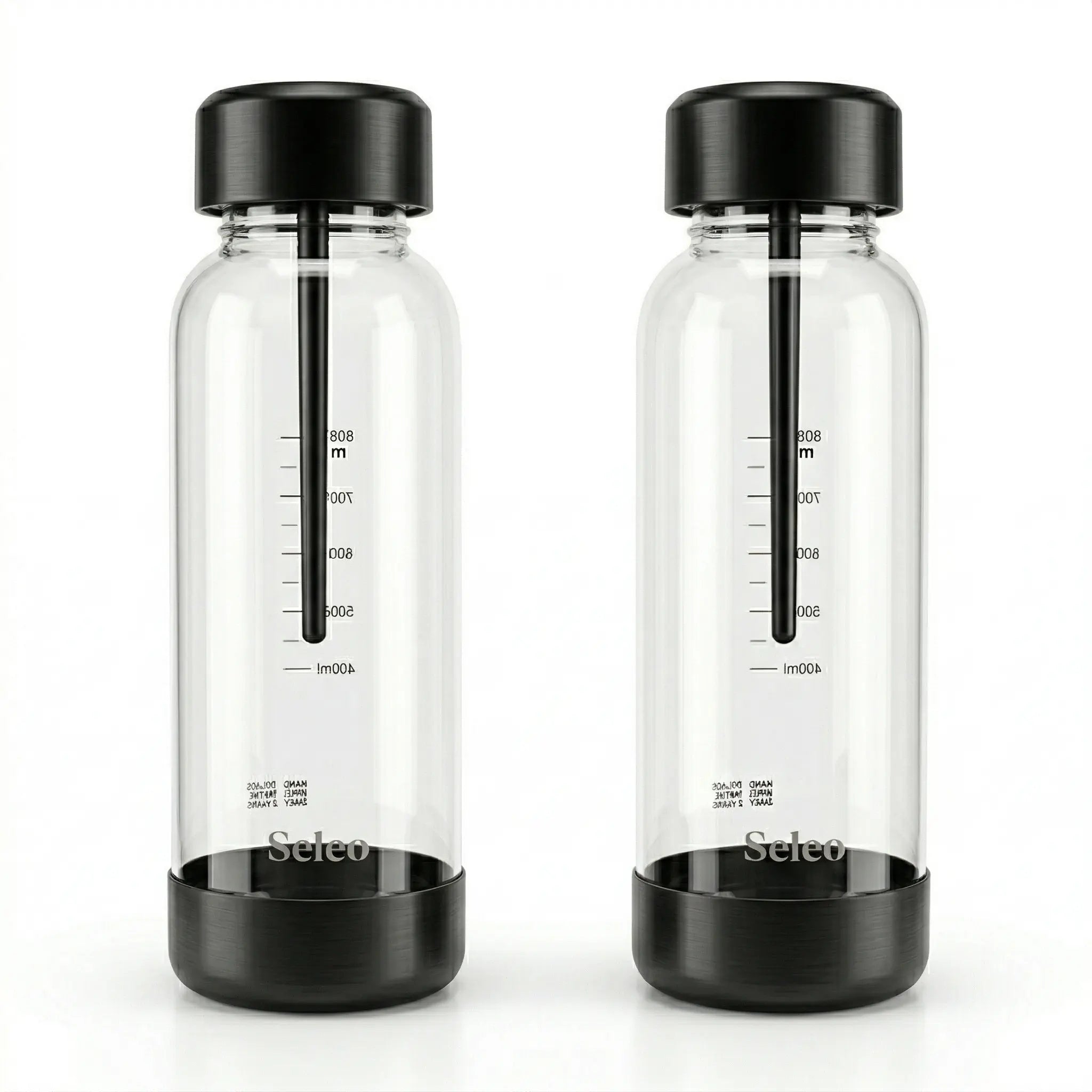 Qarbo Twin Pack 1L BPA-Free PET bottles with AirPlus caps in Kuwait - طقم عبوات سيليو كاربو الأصلية (حبتين) سعة 1 لتر، خالية من BPA ومصممة لحفظ الفوار في الثلاجة بالكويت - Original eco-friendly bottles for sparkling beverages.